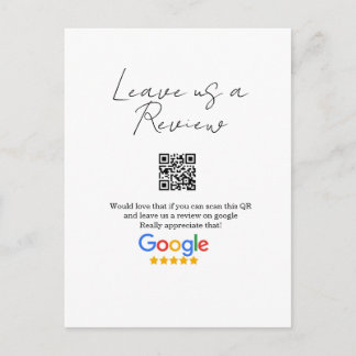 Postal Google review business logo Scan QR review
