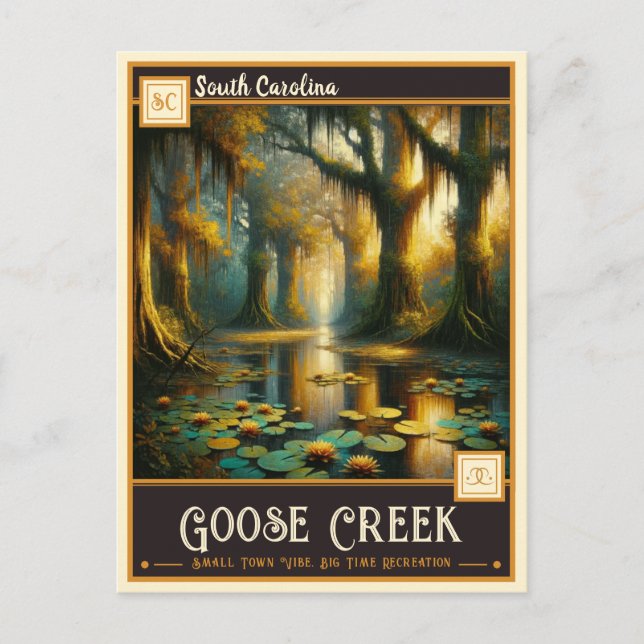 Postal Goose Creek, Carolina del Sur | Vintage (Anverso)