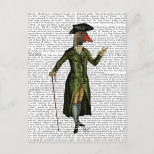 Postal Goose in Green Regency Coat 2