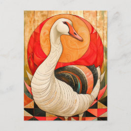 Postal Goose Totem – Protective Art Deco Spirit