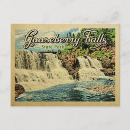 Postal Gooseberry Falls Parque Estatal Vintage Travel