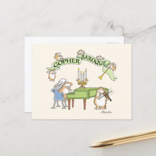 Postal GOPHER BAROQUE por Sandra Boynton