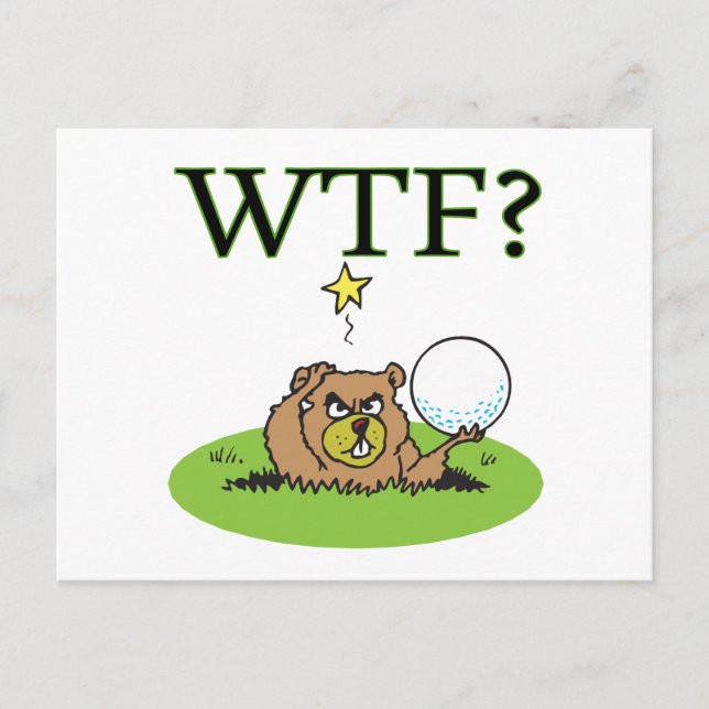 Postal Gopher enojado (Anverso)