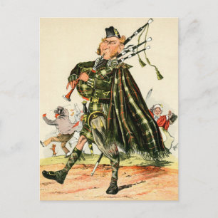 Postal Gordon Highlanders - Piper