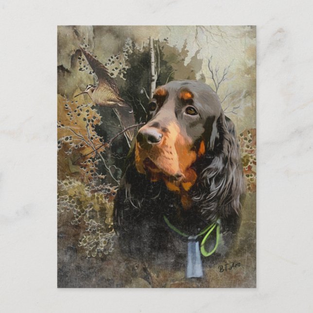 Postal Gordon Setter (Anverso)