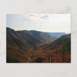 Postal Gorge de Linville en otoño, Carolina del Norte