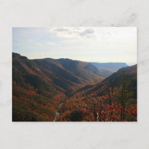 Postal Gorge de Linville en otoño, Carolina del Norte
