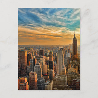 Postal Gorge Sunset en Manhattan, Nueva York