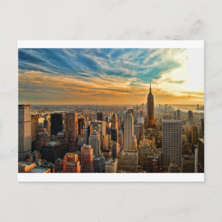 Postal Gorge Sunset en Manhattan, Nueva York