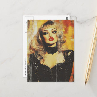 Postal Gorgeous blond woman