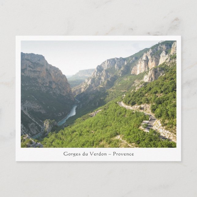 Postal Gorges du Verdon, Francia (Anverso)