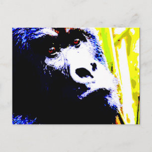 Postal Gorila de arte pop