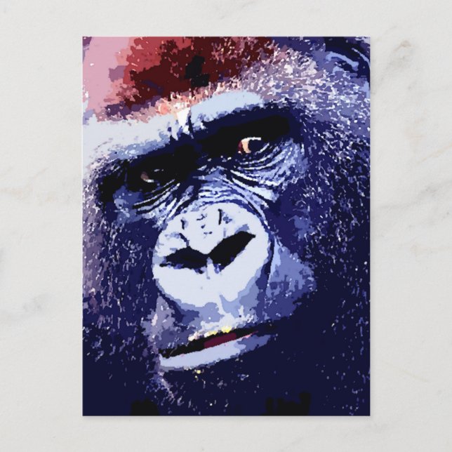 Postal Gorilla Face (Anverso)