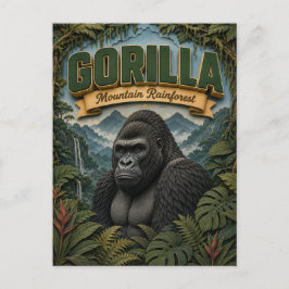 Postal Gorilla Mountain Rainforest POPCUT