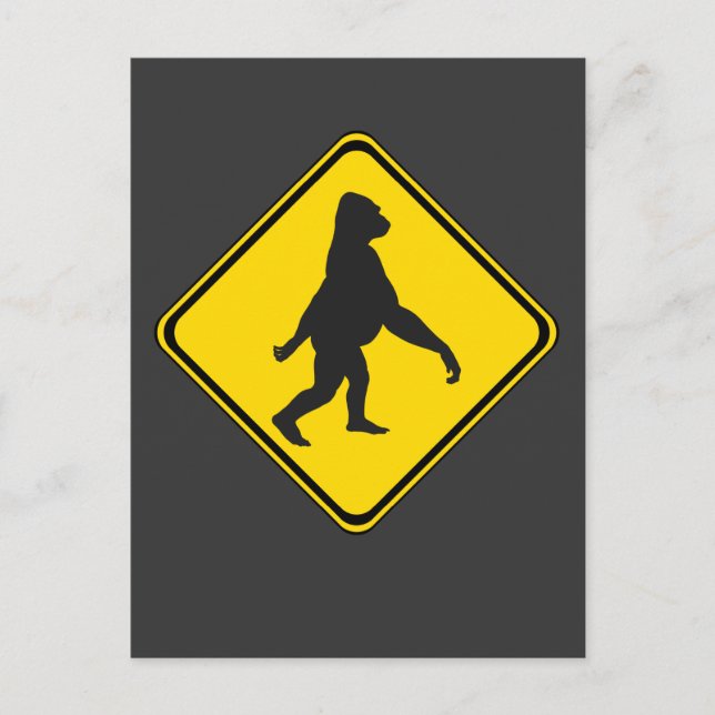 Postal ¡Gorilla Xing! (Anverso)