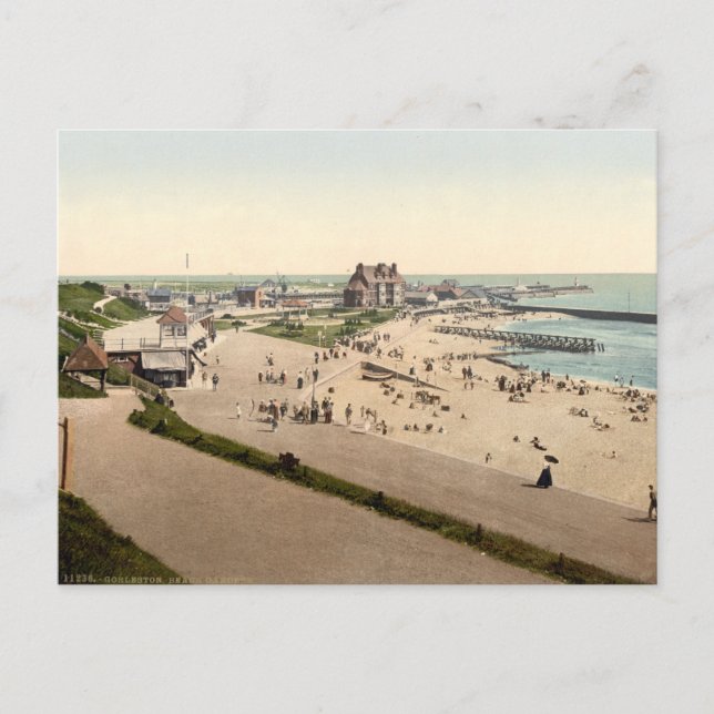 Postal Gorleston Beach II, Norfolk, Inglaterra (Anverso)