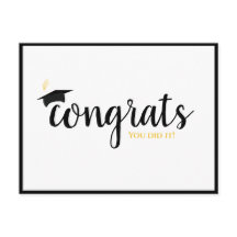 Gorra de graduación de felicitaciones