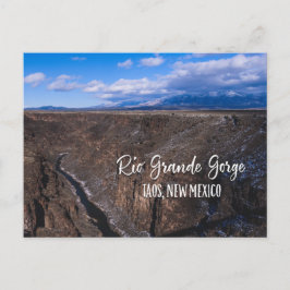 Postal Gorra de Río Grande cerca de Taos, Nuevo México