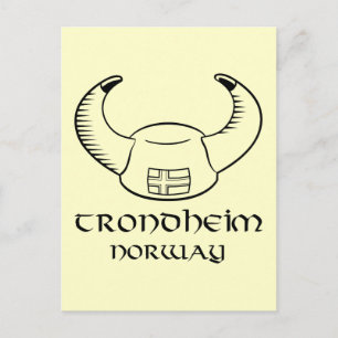 Postal Gorra de Viking de Trondheim Noruega