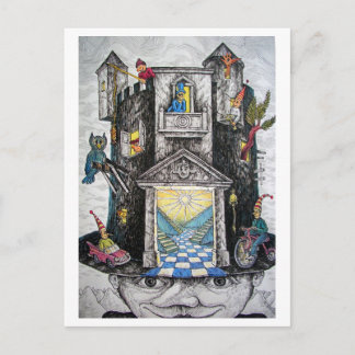 Postal gorra gracioso