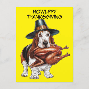 Postal gorra peregrino con un hongo de peregrino