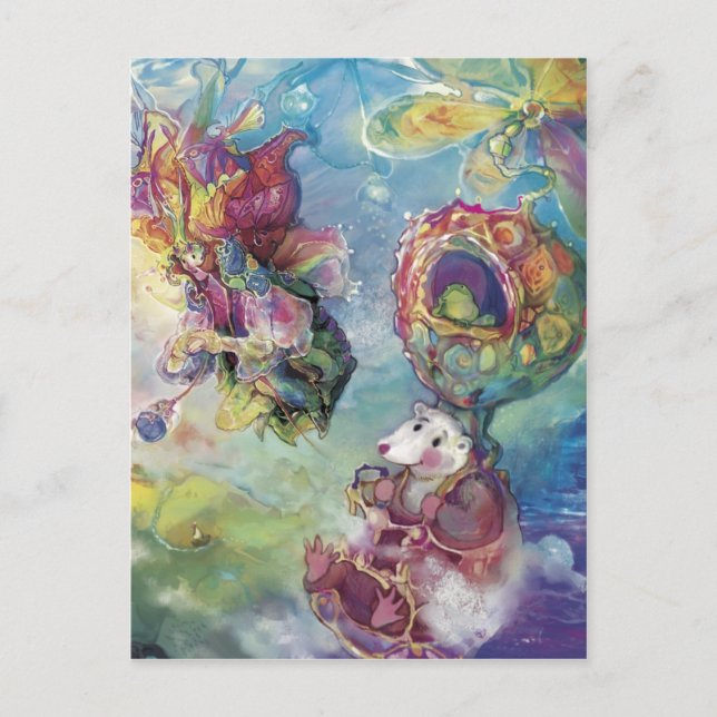 Postal Gorra volador y amigos~~ (Anverso)