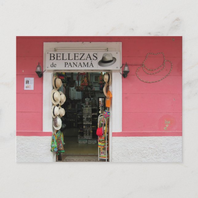 Postal gorras de panama (Anverso)