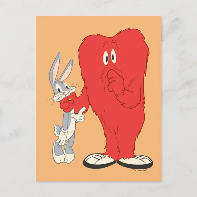 Postal Gossamer Holding BUGS BUNNY™ (Anverso)
