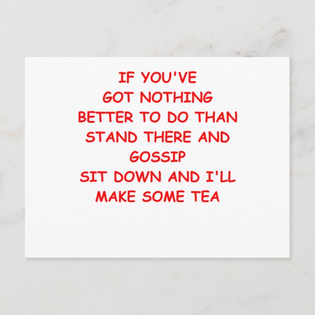 POSTAL GOSSIP (Anverso)