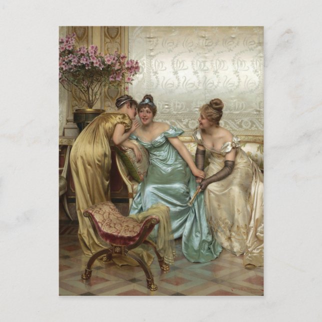 Postal Gossip de difusión - Motivo vintage (Anverso)