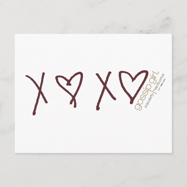 Postal Gossip Girl X♥X♥ Icono (Anverso)