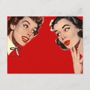 Postal Gossips retro vintage