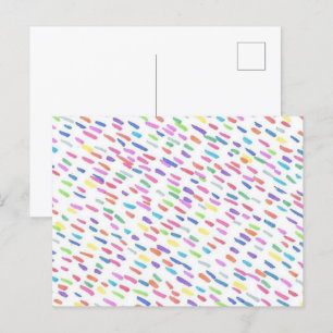 Postal Gota de lluvia de arcoíris