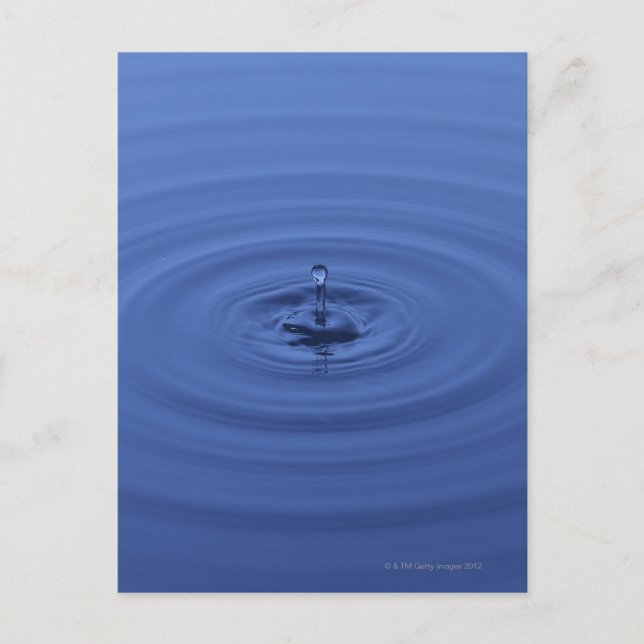 Postal Gotas de agua (Anverso)