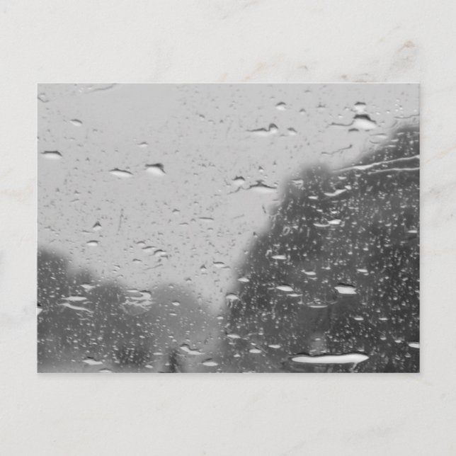 Postal Gotas de lluvia (Anverso)