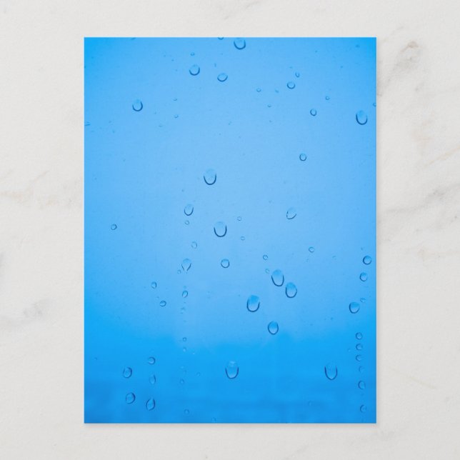 Postal Gotas de lluvia (Anverso)