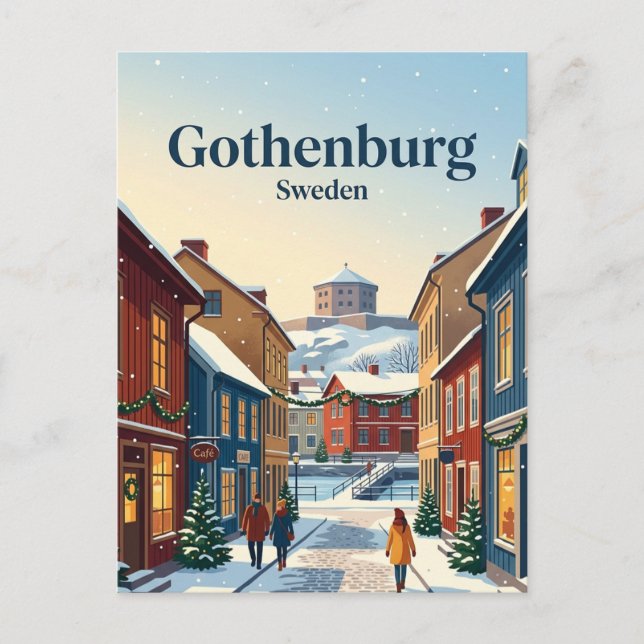 Postal Göteborg Suecia (Anverso)