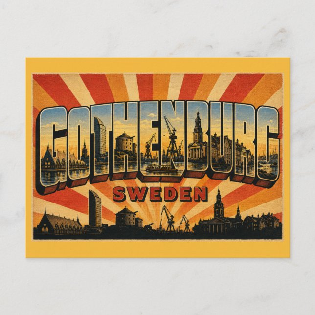 Postal Göteborg Suecia Feskekôrka (Anverso)