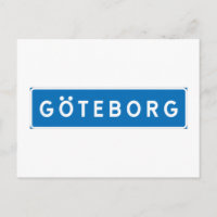 Gotemburgo, señal sueca de tráfico
