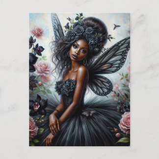 Postal Goth Fairy With Dark Skin