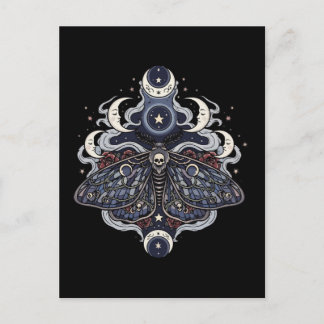 Postal Gothic Death Moth and Moon Phases