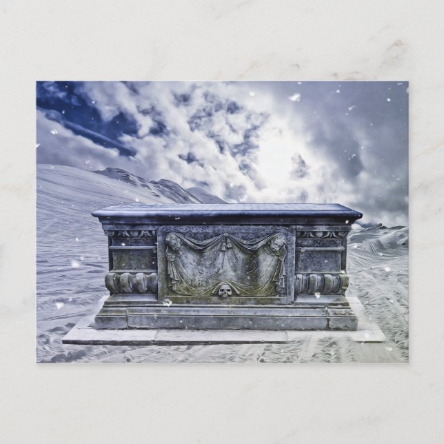 Postal gótica de la tumba (Anverso)