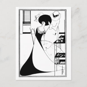 Postal Gótico blanco y negro arte gótico nouveau Salome