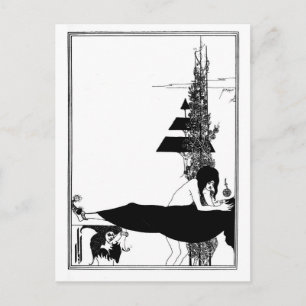 Postal Gótico blanco y negro arte gótico nouveau Salome