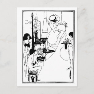 Postal Gótico blanco y negro arte gótico nouveau Salome