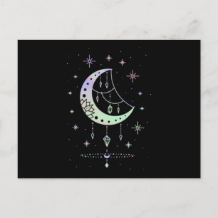 Postal Gótico Pastel espiritual Brujería de la luna