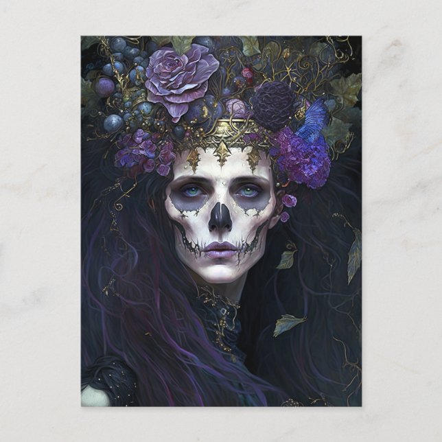 Postal Gótico Queen Fantasy Art (Anverso)