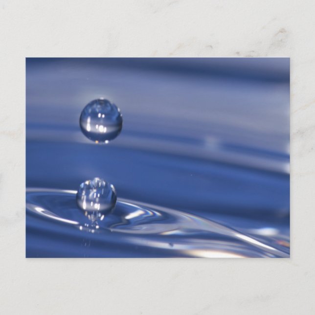Postal Gotitas de agua (Anverso)