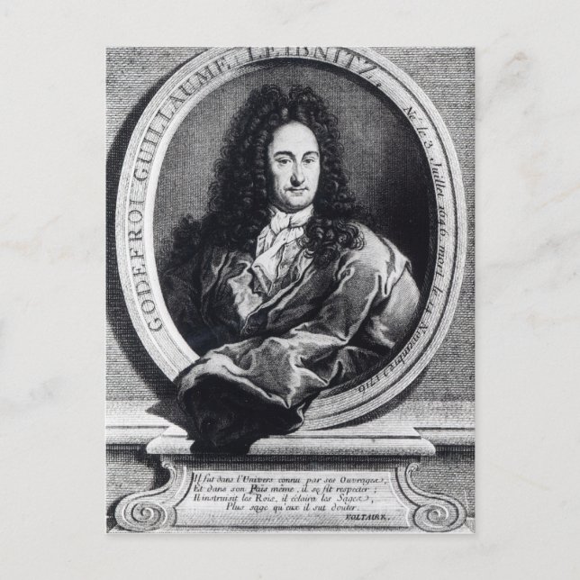 Postal Gottfried Wilhelm Leibniz (Anverso)