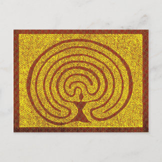 Postal Göttin im Labyrinth 3